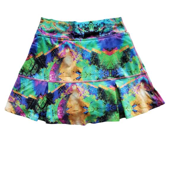 Dona Jo Skort Psychedelic Print Athletic Tennis Pickleball Golf Size S - Picture 3 of 12